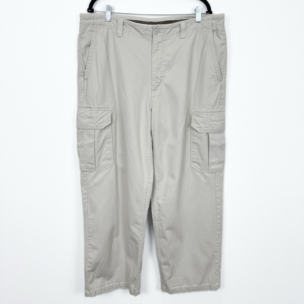 Vintage Y2K GAP Pants Mens 38x30 Beige Khaki‎ Cargo Loose Baggy Wide Skate 2000s